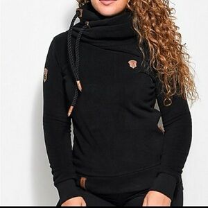 Naketano Black Cowl Neck Sweater